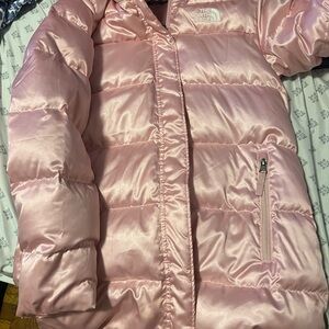 The North Face Kids Light Pink Puffer Coat